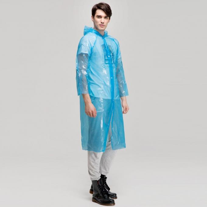 Emergency Disposable Plastic Lab Coats With Buttons Water Resistant