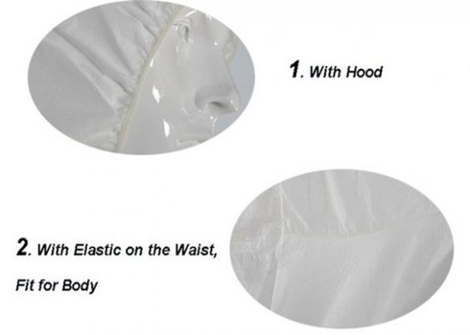 PP Material Disposable Coverall Suit Free Sample For Food Processing Facilities