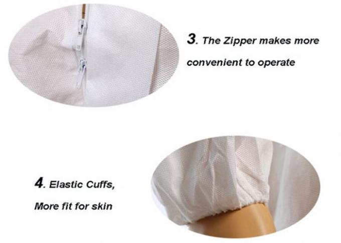 PP Material Disposable Coverall Suit Free Sample For Food Processing Facilities