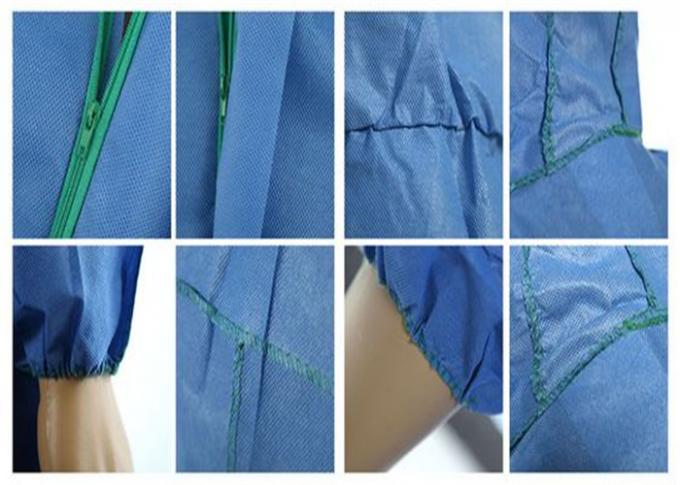 Germ Free Hooded Disposable Work Suits With SGS ISO9001 TUV Approved