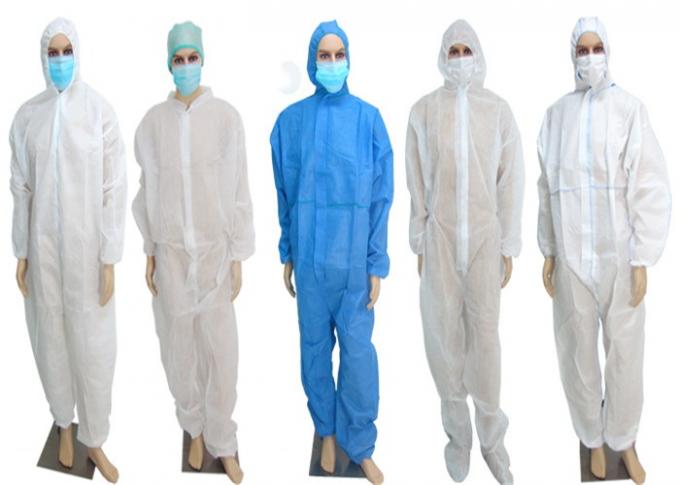 Lightweight Disposable PPE Coverall Suit For Pharmacy / Chemistry