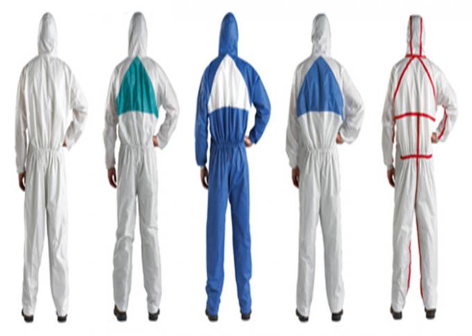 Type 6 Type 5 Disposable Coveralls Non Hazardous Liquids And Dry Dust