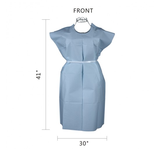 Excellent Microbial Barrier Disposable Doctor Gown Non - Sterile For Health Industrial