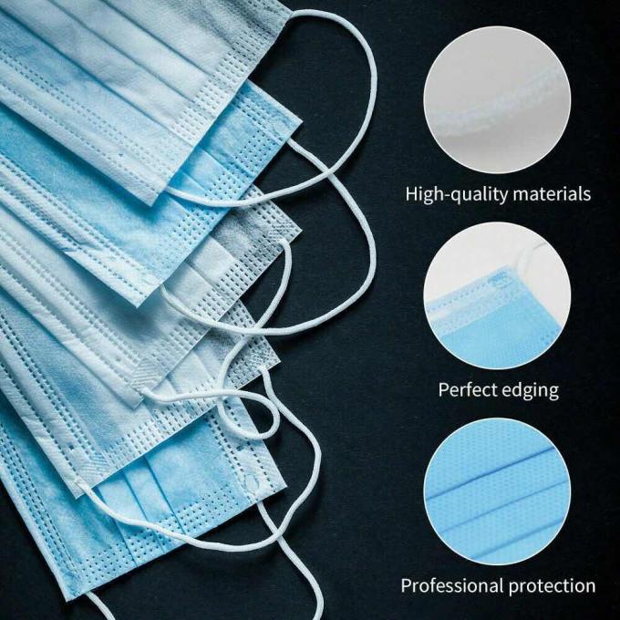 Skin Friendly Disposable Face Mask For Filter Pollen / Dust / Bacterial