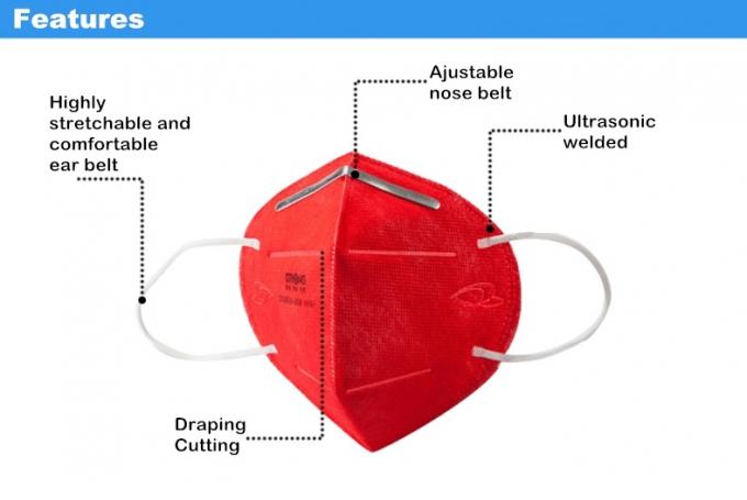 Fashion Colorful Folding FFP2 Mask Custom Printed Anti Dust Disposable Mask