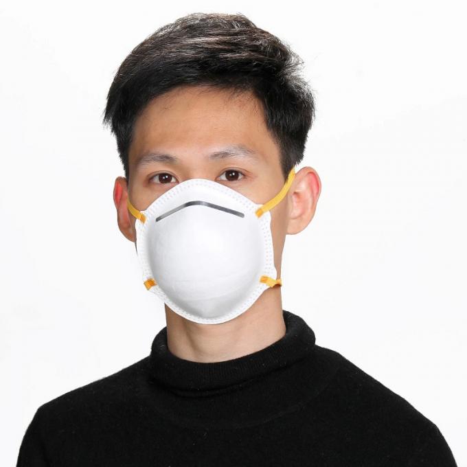 Dustproof Cup FFP2 Mask / Breathable Face Mask Respirator Multifunctional Non Woven Mask