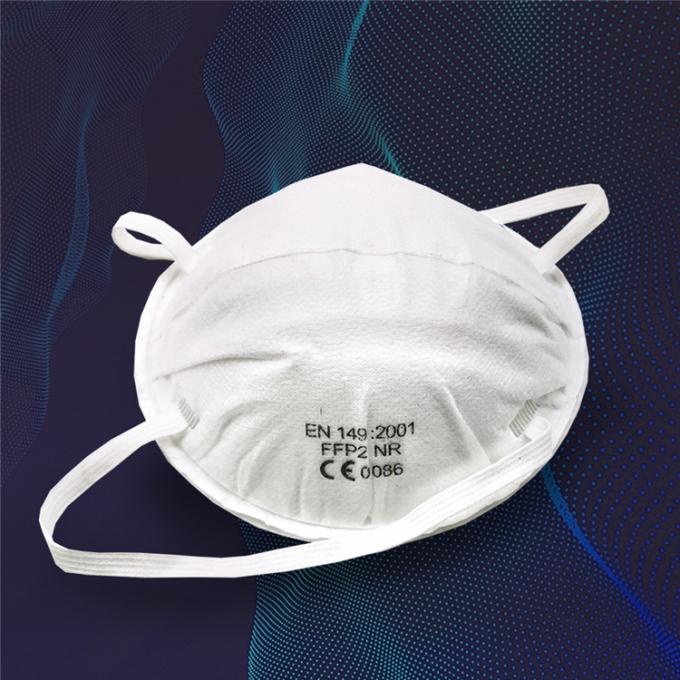Eco Friendly Cup FFP2 Mask , Particulate Respirator Mask For Public Place