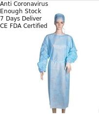 Customized Lightweight Medical Isolation Gowns For Repels Fluid / Dust