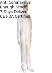 Customized Size Lightweight Disposable Coveralls Tear Resistant For Hospital