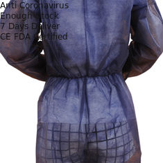 S-3XL Non Woven Surgical Gown Without Hood , Lightweight Breathable Coveralls