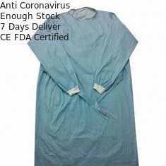 Polypropylene Disposable Coveralls , Waterproof Surgical Gowns Prevent Cross Infection