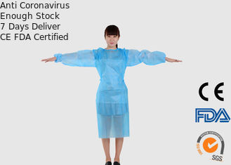 Green Color Disposable Surgical Gown WITH PP Coated PE Material