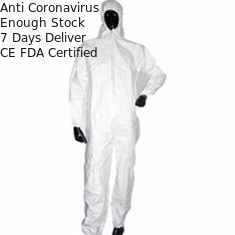 Latex Free Disposable Protective Suit Microporous Coverall For Medical Team