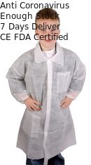 Outwear Disposable Plastic Lab Coats No Stimulus To Skin For Outdoor