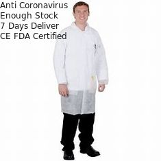 Anti Static Disposable Plastic Lab Coats Latex Free For Science Lab