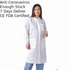 Customized Disposable Visitor Coats CE / ISO9001 Approved For Hospital