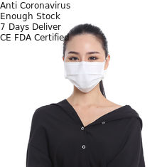 Anti Dust Disposable 3 Ply Face Mask , Non Woven Disposable Face Mask