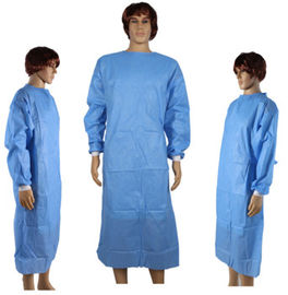 Fluid Resistant Medical Isolation Gowns , Disposable Laboratory Gowns