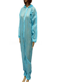 Non Woven Disposable Coverall Suit , Disposable Cleaning Suits Food Industry