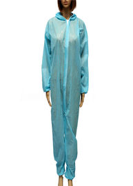 Non Woven Disposable Coverall Suit , Disposable Cleaning Suits Food Industry