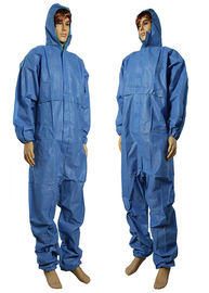 Germ Free Hooded Disposable Work Suits With SGS ISO9001 TUV Approved