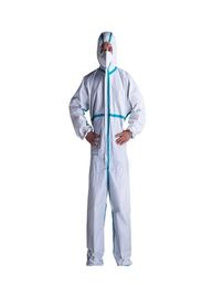 Antiviral Disposable Coverall Suit With Acid And Alkali Corrosion