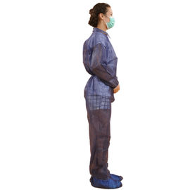 S-3XL Disposable Dust Suits , Disposable Visitor Coats Without Hood