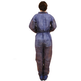 S-3XL Disposable Dust Suits , Disposable Visitor Coats Without Hood