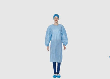 Sms Material Medical Protective Apparel With Full Back / Elastic Cuff