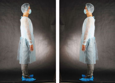 Medical White Protective Coveralls , Disposable White Painters Overalls