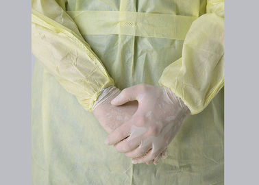 Hydrophilic Disposable Surgical Gown , Nonwoven Material Medical Scrub Suit