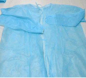 Short Sleeve Disposable Patient Gowns Anti Permeate With FDA Approved