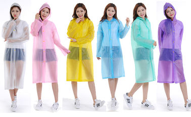CE / ISO9001 Approved Plastic Rain Poncho , Disposable Waterproof Lab Coat