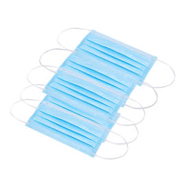 Earloop Procedure Masks , Dispsoable Isolation Face Mask For Beauty Room