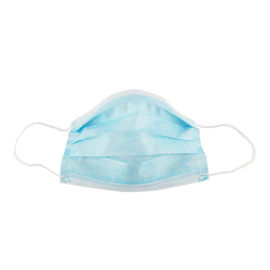 Blue Disposable Non Woven Face Mask Three Layers Green Adults Mask