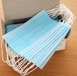 Comforable Earloop Face Mask 3 Ply Protection With Adjustable Nosepiece