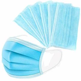 Comfortable Earloop Procedure Masks , Adult Disposable Mouth Mask