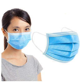 Non Woven Disposable Face Mask High Filtration Capacity Dust Protection Mask