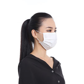 Anti Dust Disposable 3 Ply Face Mask , Non Woven Disposable Face Mask