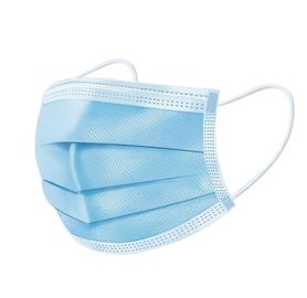 Blue Disposable Face Mask 25g PP Non Woven Fabric Material OEM / ODM