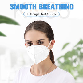 Ear Wearing Folding FFP2 Mask , Disposable Protective Mask 4 Layer Protection