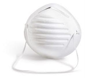 Cup Shaped FFP2 Face Mask , Dust Protection Mask With Elastic Earloop