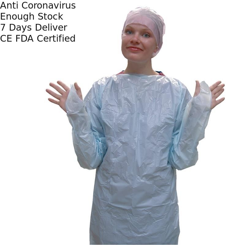 Lightweight Disposable Work Overalls , Disposable Hospital Theatre Gowns