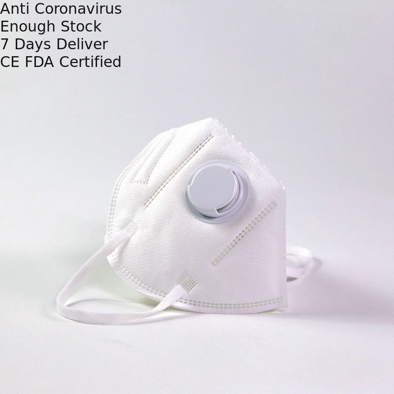 N95 Vertical Folding Mask Colored FFP2 Dust Mask With Valve 4 Layer Protection