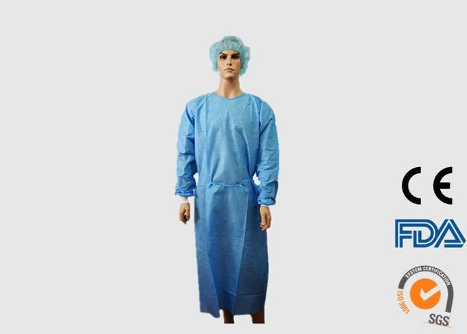 Disposable Medical Scrubs Operating Gowns Liquid Resist For Hospital