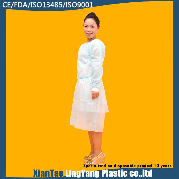Well - Designed Disposable Medical Gowns Acid Proof Alkali Proof